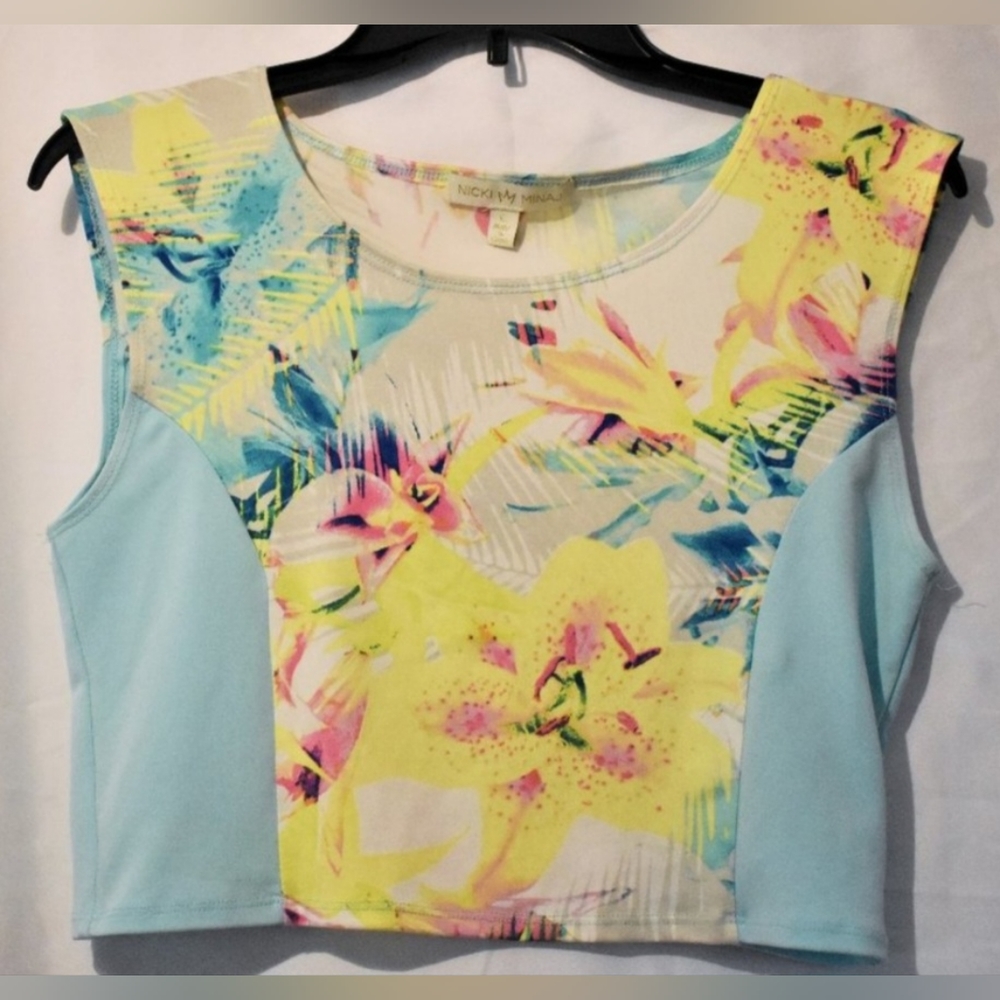 Floral Nicki Minaj Crop top